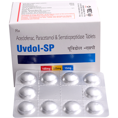 Aceclofenac Paracetamol And Serratiopeptidase Tablets