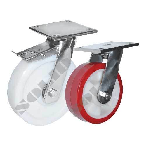 Medium Duty Plate Type ( SS )  Stainless Steel Casters
