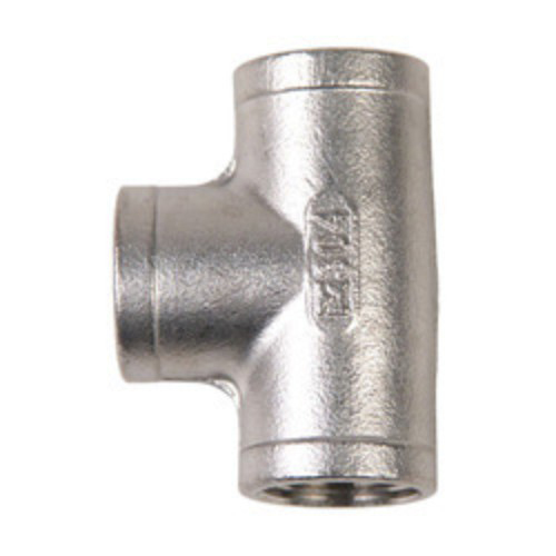 Pipe Tees - Stainless Steel, Round Shape, Silver Color | Durable Quality with FEP Coating for Weather Resistance