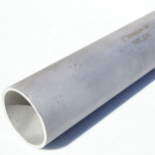 Stainless Steel Pipes - SS304, Silver Rings Design for Versatile Applications