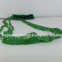 Natural Green Garnet Faceted Gemstone Bead