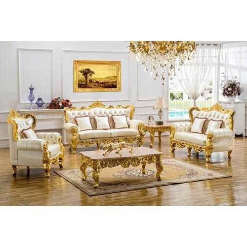 Gold Luxurious Sofa Set