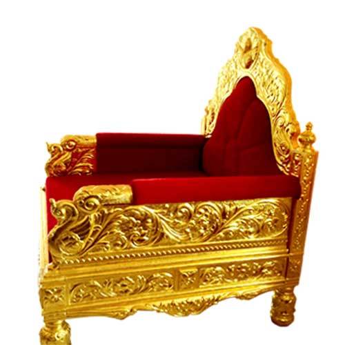 Gold Mounted Sofa Chair