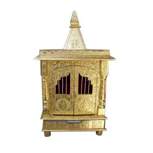 Gold Mounted Ghar Mandir