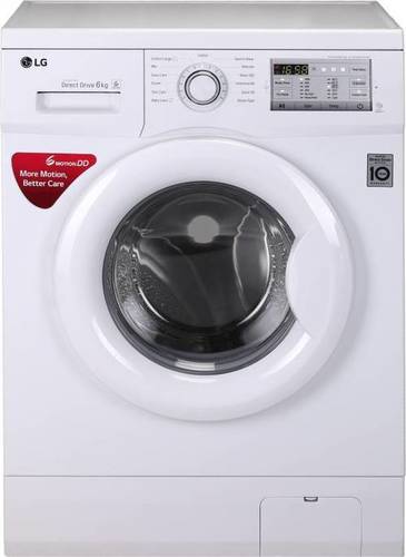 White Lg 6 Kg Fully Automatic Front Load Washing Machine