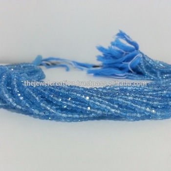 Natural Sky Blue Topaz Gemstone Faceted Beads Wholesale