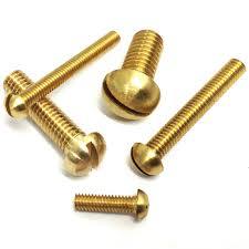 brass round head screw