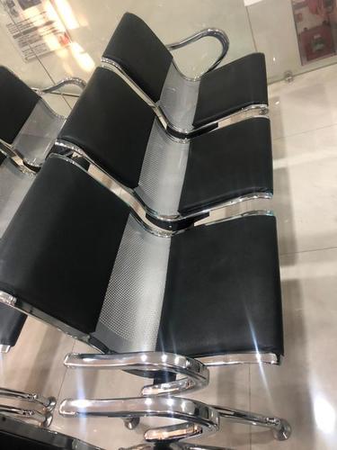 Eco-Friendly Modren Ss Three Sitter Waiting Chairs