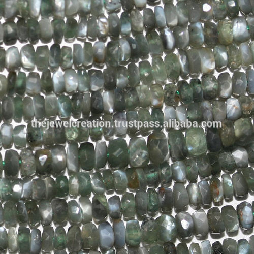 Gray Alexandrite Stone Faceted Rondelle Beads Natural Gemstone