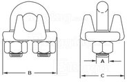 WIRE ROPE CLIPS SS 316