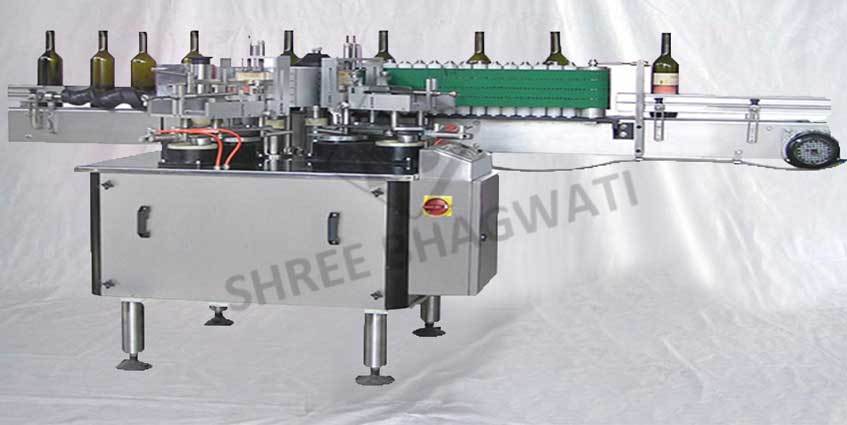 Bottle and vial Wet glue labeling machine