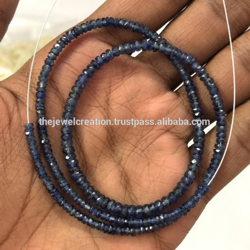 Natural Blue Sapphire Pailin Precious Stone Beads For Jewelry Making Place Of Origin: India