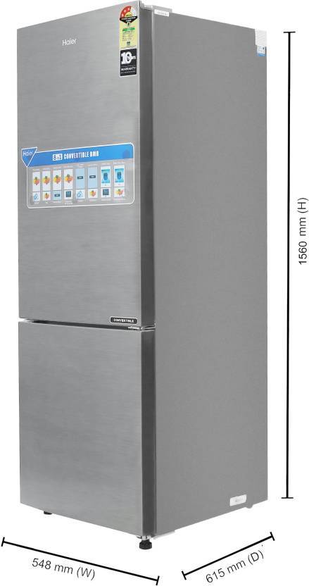 Haier 256 l Frost Free Double Door Bottom Mount 3 Star Refrigerator