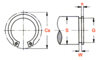 CIRCLIPS External Type A Stainless Steel