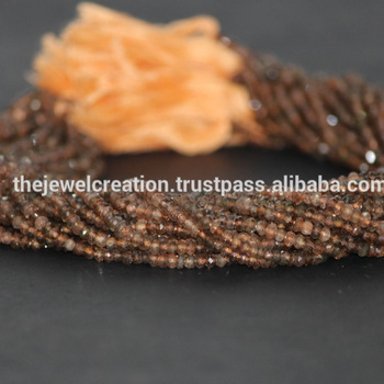 AAA Andalusite Garnet Stone Faceted Beads Brown