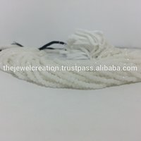 Natural White Agate Stone Faceted Rondelle Beads Place Of Origin: India