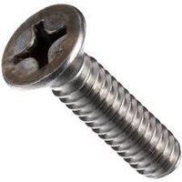 Stainless Steel Aisi 304 Grade A2 Countersunk Head Cross Recessed Machine Screw - M1.0 To M8, Flush Fixing, Din 965 Standard