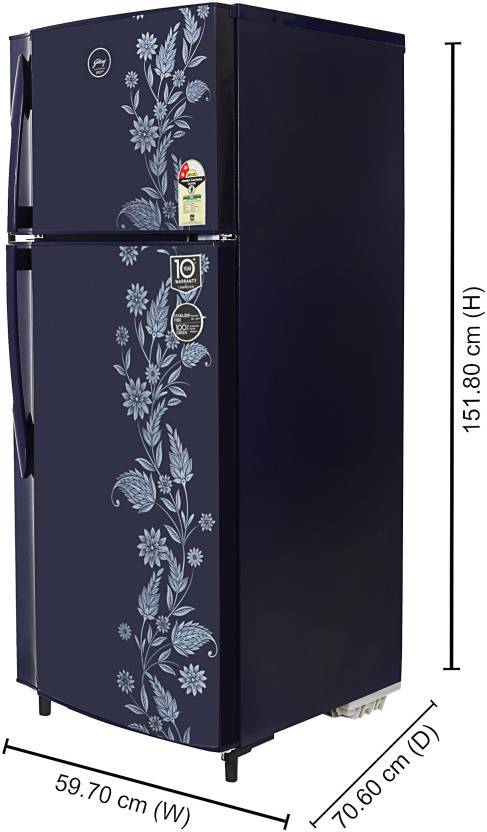 Godrej 255 L Frost Free Double Door 2 Star Refrigerator