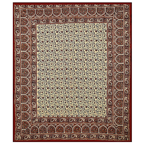 Brown Color Bed sheet Indian Bagru Mutty Block Printed Handmade Bedspread Floral Traditional Queen Size Rajasthani Tapestry Brown Color Bed sheet Indian Bagru Mutty Block Printed Handmade Bedspread Floral Traditional Queen Size Rajasthani Tapestry