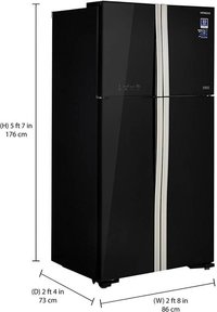 Hitachi 563 L Frost Free Double Door Top Mount Refrigerator