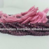 Red Natural Aaa Rhodolite Garnet Stone Rondelle Beads