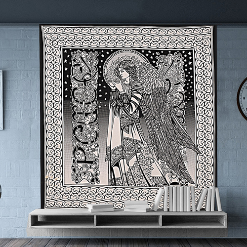 Lady Design Indian 100 % Cotton Wall Decor Home Textile Religious Gypsy Printed Tapestry