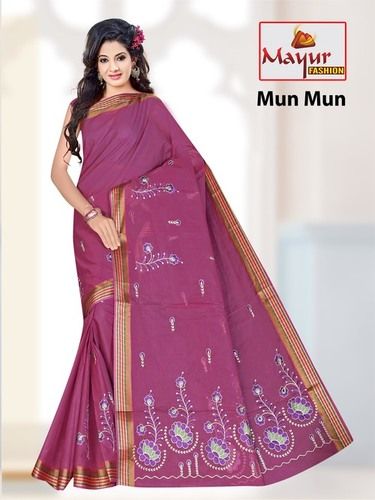 South Indian Cotton Work Saree