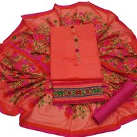 chanderi  Unstitched  Suit