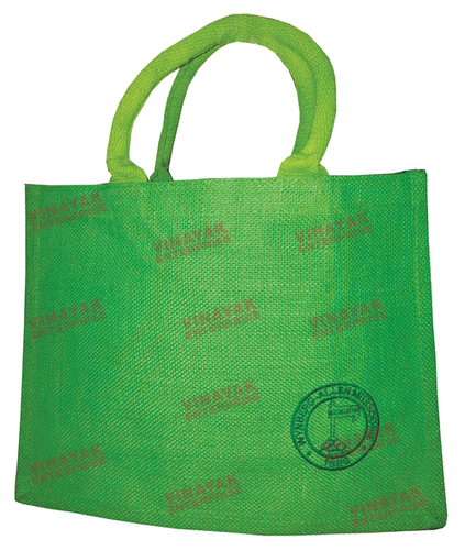 Non Waterproof Green Jute Bag