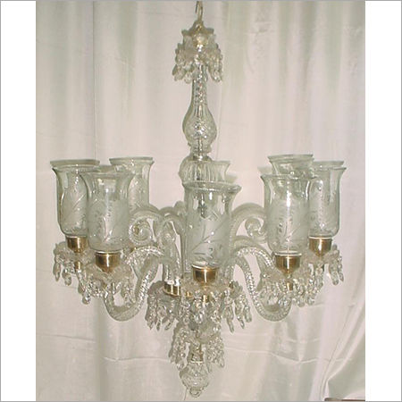 Transparent Clear Glass Cutting Chandeliers