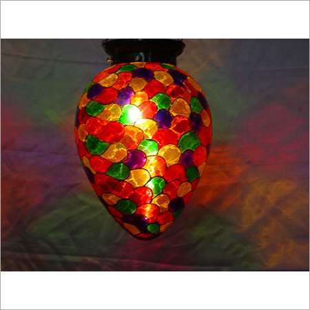 Multicolored Decorated Glass Mosaic Wall Hanging - Finish: Handmade