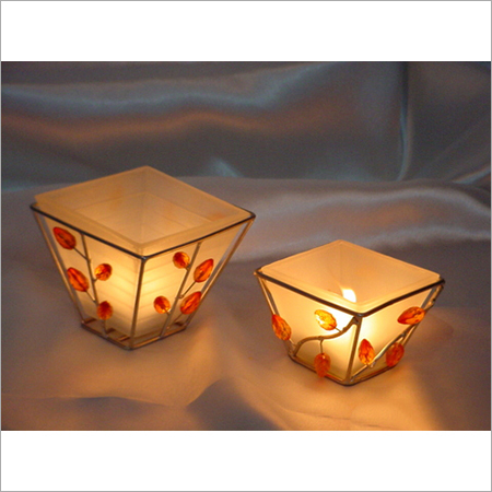 Small T Light Candle Holder for outdoor