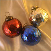 Round Colorul Glass Christmas Ball Ornament