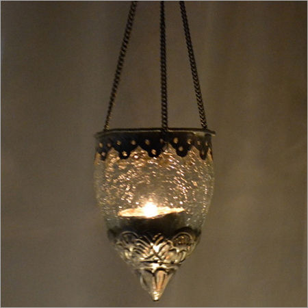 CREAK GLASS T LIGHT HANGING