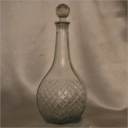Clear Cutting Glass perfume Bottle Decanter