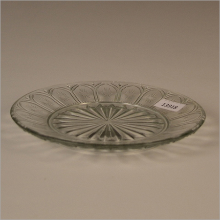 Transparent Clear Glass Plate Round Shaped