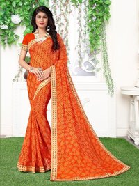 Bandhani Georgette Sarees