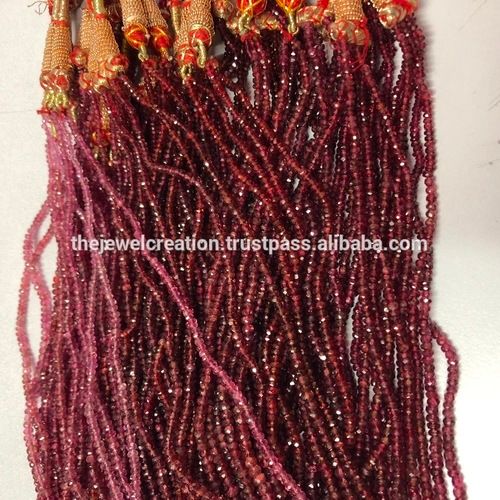 Stone Natural Red Spinel Faceted Rondelle Gemstone Beads Lot