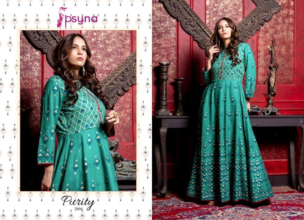 Fancy Gown Style Printed Kurtis