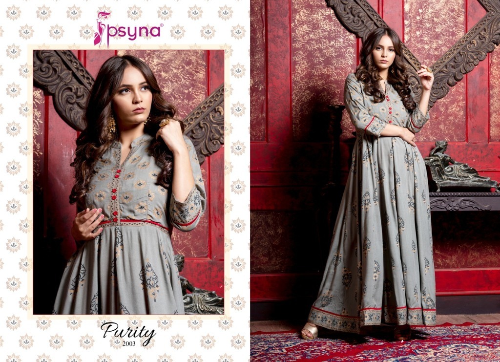 Fancy Gown Style Printed Kurtis