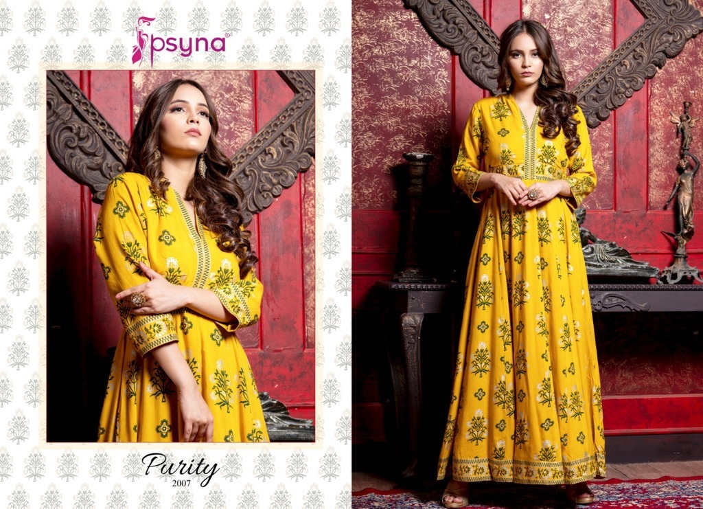Fancy Gown Style Printed Kurtis