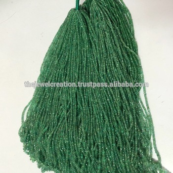 2 to 4mm Emerald Stone Faceted Rondelle Beads