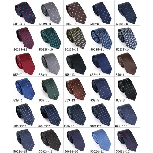 Jacquard Neckties - Silk, 57x8.7 inches | Attractive Print, Glossy Finish, High Strength, Long Lasting Shine, Precise Weaving, Various Colors