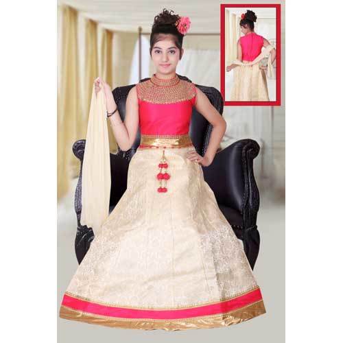 Pink Kids Lehenga Choli