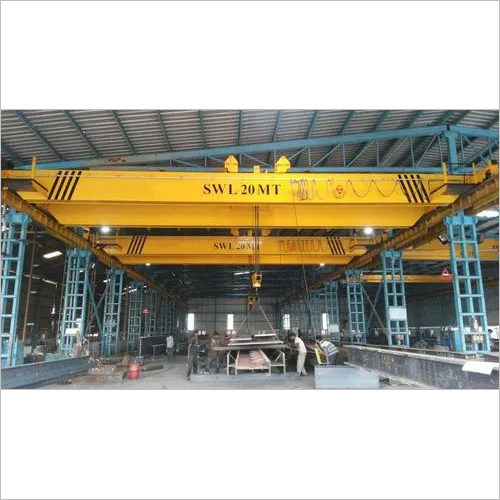 Double Girder EOT Cranes - Capacity: 5-20 Tons, Span: 10500-22500 mm, Hook Approach: 700-1050 mm | Durable, Fast Reliable, Easy Operation, Heavy Duty Design