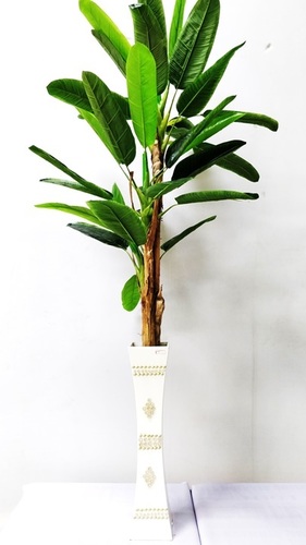 Artificial Banana Tree - Plastic 223 cm x 122 cm | PVC Coated Ideal for Indoor Use in Hotels Offices Cafeterias and Lobbies