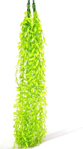 Artificial Hanging Plants - Polyester Fabric, 102cm x 18cm | Decorative, Meaty Plant, Easy To Clean, Eco-Friendly, Rust Proof