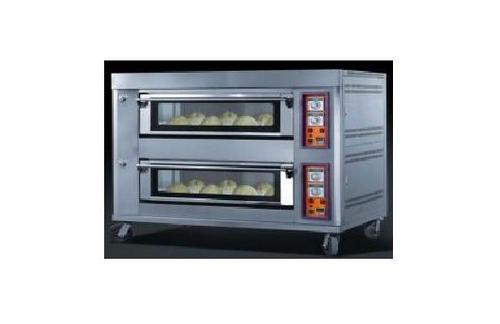 Double Deck Oven - Stainless Steel, 700x800x1800 mm | 20kW Power, 50-300Â°C Temperature Range, Ideal for Baking Bread, Pastries, Pizza