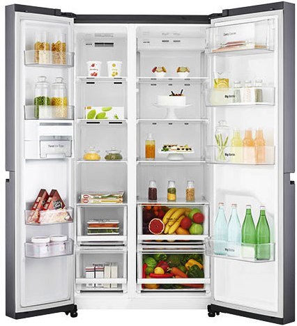 LG 687 L Frost Free Side by Side Refrigerator