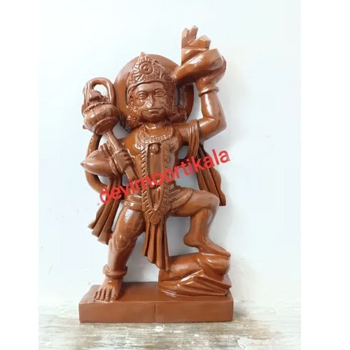 Red Stone Marble Hanuman Statue - Feature: Durable